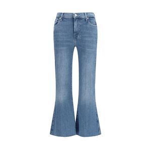 7For Women Cropped Flared Jeans With Raw Hem